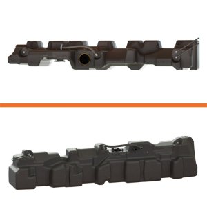 Ford Cab & Chassis Fuel Tank - Titan Fuel Tanks - XL Mid-Ship 54 Gallon - Black - `17-`24